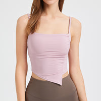 Pleated Slimming Shockproof Sports Bra