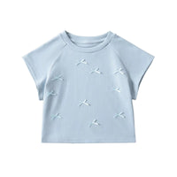 Women's Summer Hot Girl Round Neck Drop Shoulder Short Sleeve T-shirt