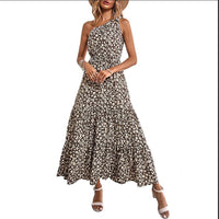 Women's Bohemian Floral Dress Beach Vacation Swing Skirt