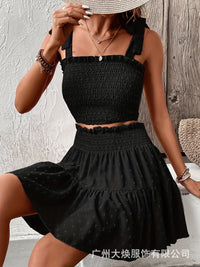 European And American Simple Casual Fur Ball Two-piece Sling - Chic Angle