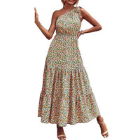 Women's Bohemian Floral Dress Beach Vacation Swing Skirt