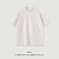 Women's American-style Distressed Linen Cotton Short Sleeve