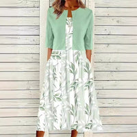 Women's Mature Elegant Elegant Long Skirt Two-piece Set