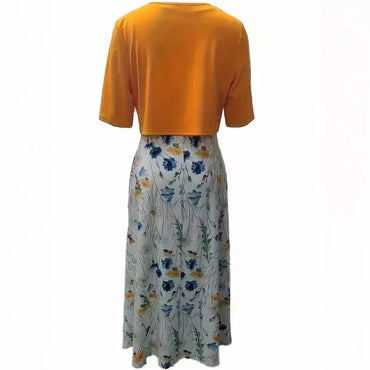 Women's Mature Elegant Elegant Long Skirt Two-piece Set