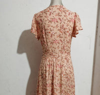 Ruffle Sleeves V-neck Lace Irregular Big Dress