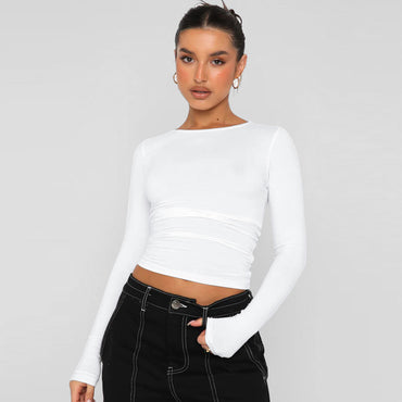 Slim-fit Fashion Long-sleeved Top Base