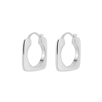 Outer Square And Inner Circle Hollow Out Ear Clip Simple Fashion - Chic Angle