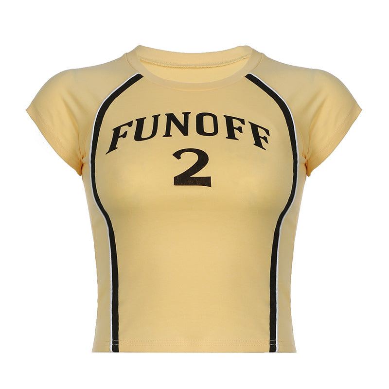 Slim-fit Basic Simple T-shirt Top - Chic Angle