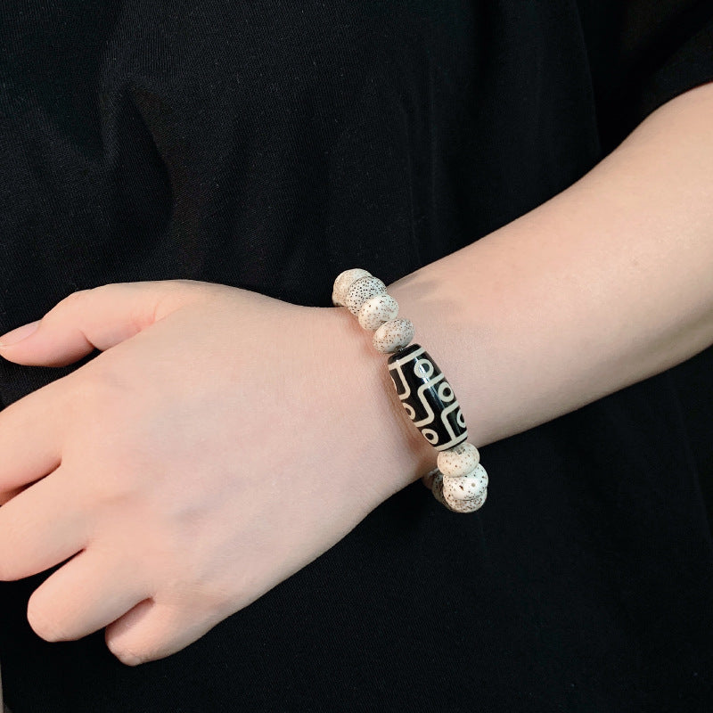 Xingyue Bodhi Tibet Beads Agate Bracelet Male - Chic Angle