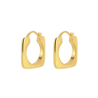 Outer Square And Inner Circle Hollow Out Ear Clip Simple Fashion - Chic Angle