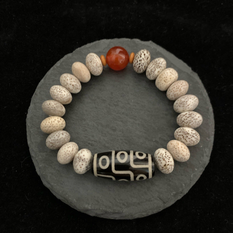 Xingyue Bodhi Tibet Beads Agate Bracelet Male - Chic Angle