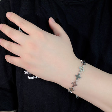 Cross Bracelet For Men And Women Retro Hip Hop - Chic Angle