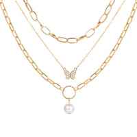 Chain Necklace Multi-layer Twin Necklace Women's Fashion - Chic Angle