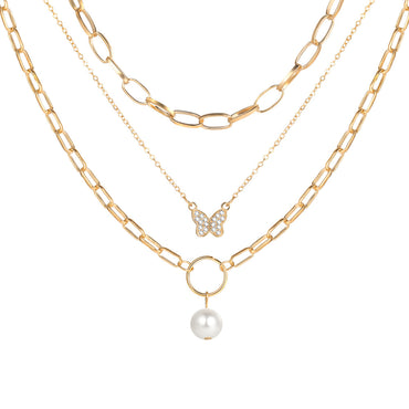 Chain Necklace Multi-layer Twin Necklace Women's Fashion - Chic Angle