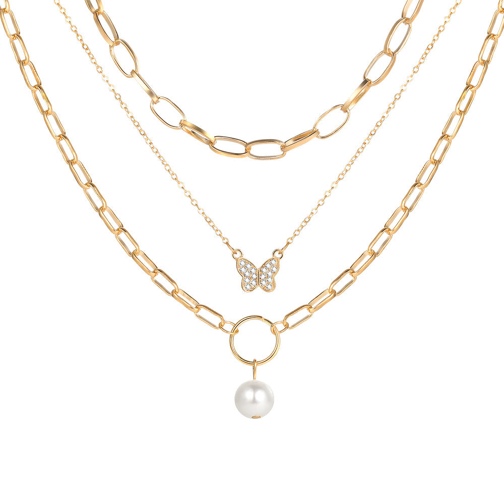 Chain Necklace Multi-layer Twin Necklace Women's Fashion - Chic Angle