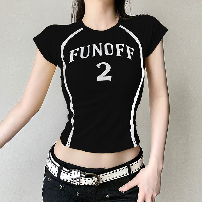 Slim-fit Basic Simple T-shirt Top - Chic Angle