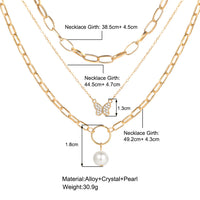 Chain Necklace Multi-layer Twin Necklace Women's Fashion - Chic Angle