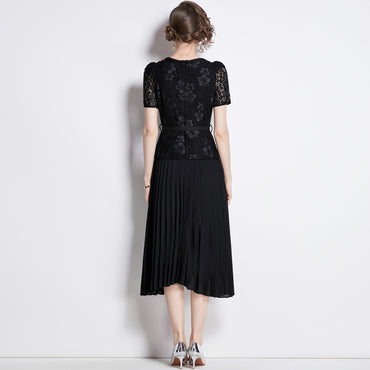 Lace Embroidery Dress Women