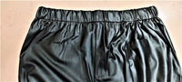 Matte Leather Leggings With High Elasticity