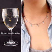 Female Stainless Steel Star Small Pendant Necklace - Chic Angle