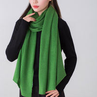 High-end Cashmere Scarf Women Double-sided Solid Color