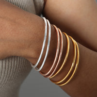 Women's French Colorless Retro Plain Ring Bracelet - Chic Angle