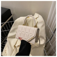 Women's Diamond Fashion Solid Color Shoulder Bag