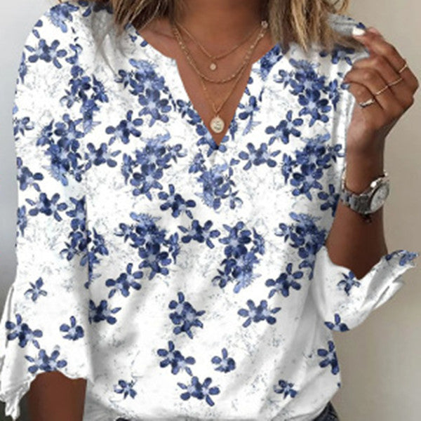 Women's Fashion Loose Summer Printed Top