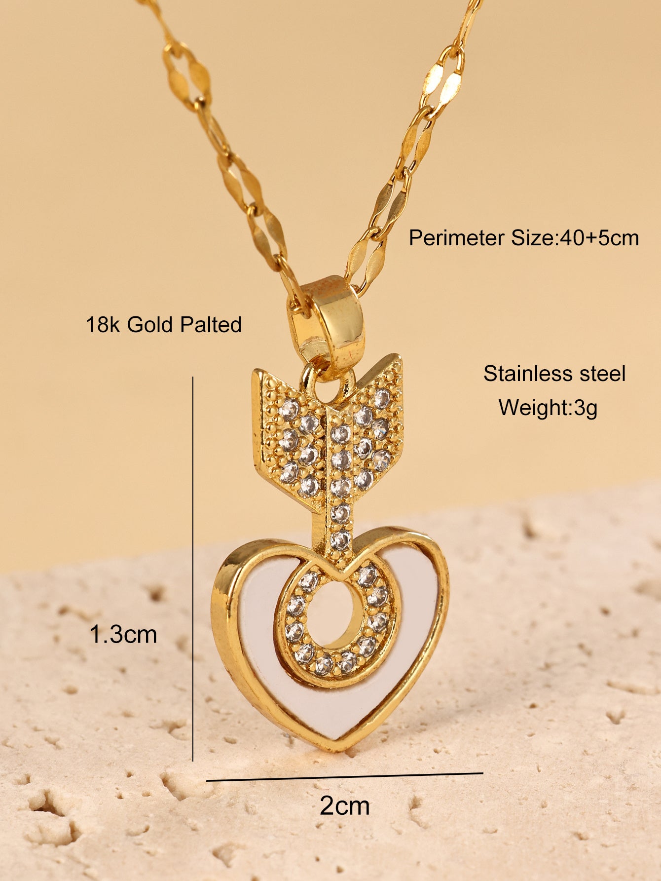 New Jewelry Love Arrow Necklace Pendant Accessories Collar Necklace Light Luxury Versatile
