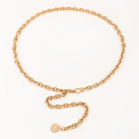 Waist Chain Lady New Simple Matte Hollow Punk Wind Chain Fashion 100 Go With Adornment Dress Belt Europe And America