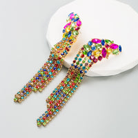 European And American Ins Earrings Exaggerated Long Alloy