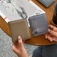 Women's Short Leather Wallet Large Capacity