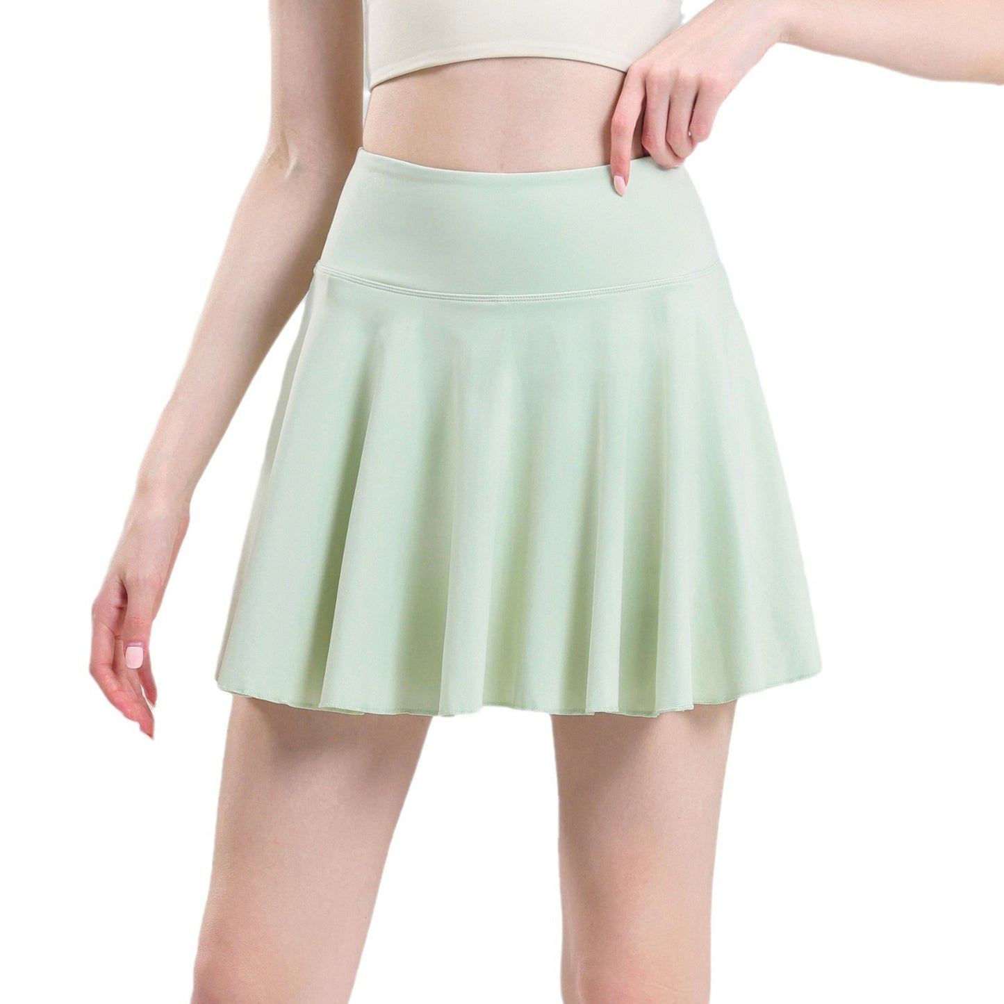 Tennis Skirt Female Yoga White Badminton Pleated
