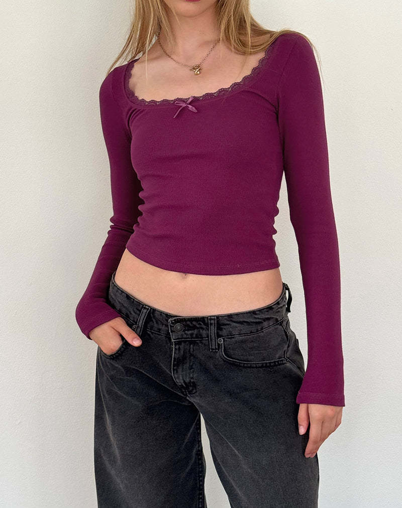 Women's Fashion U Collar Small Lace Knitted Bottoming Shirt - Chic Angle