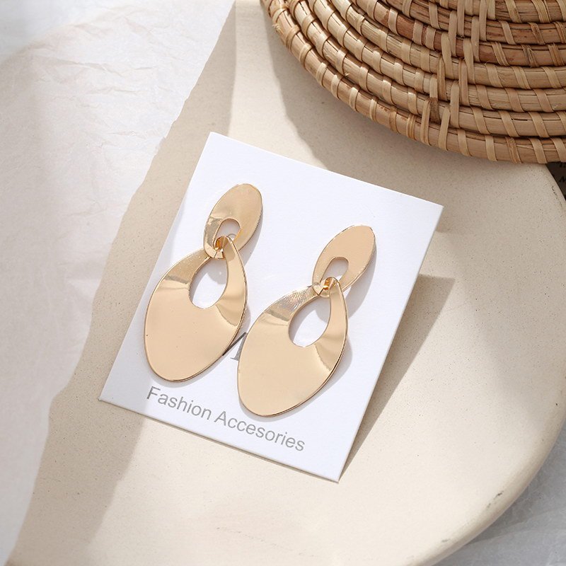 Hollow Double Hoop Earrings