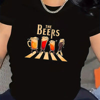 3D Digital Printed Casual Round Neck Short Sleeved Shirt