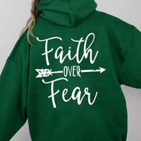 Plain Letter Printed Kangaroo Pocket Drawstring Women's Brushed Hoody