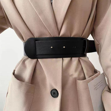 Fashion High Design Sense Wide Waist Wrap Waist Belt Blouse Skirt Coat Slimming Accessories