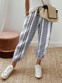 Women's Fashion Casual Drawstring Pocket Floral Floral Print Casual Jumpsuit