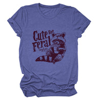 Guoli Printed Personality Round Neck Women's T-shirt