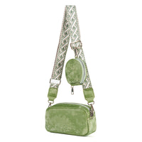 Candy Color Women's Shoulder Messenger Bag Wide Shoulder Strap Mother Bag
