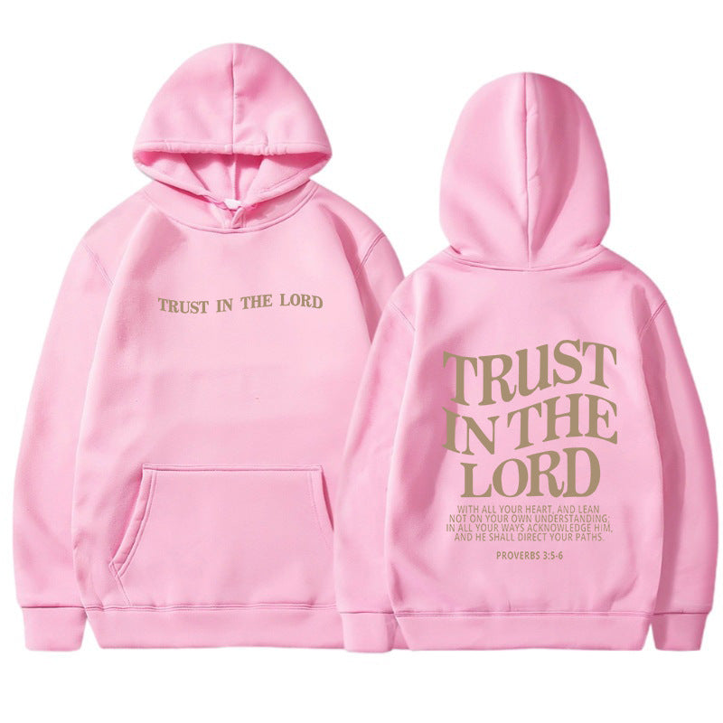 Letter Printed Hoodie Sports Long Sleeve Hoodie