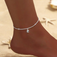 Female Fashion Cross Double-circle Anklet - Chic Angle