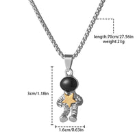 Astronaut Necklace, Hip-hop Style, Personalized Punk, Men's And Women's Versatile Long Sweater Chain