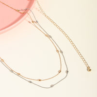 Summer Beach Sexy Body Chain Gold Silver Double Thin Chain Bead Waist Chain Street Fashion Retro Beauty Belly Chain