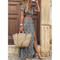 Seaside Beach Vacation Simia Printed Ladies Dress
