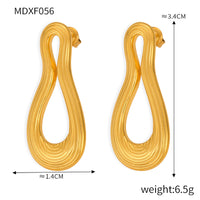 Women's Fashion Multi-layer Line Texture Earrings
