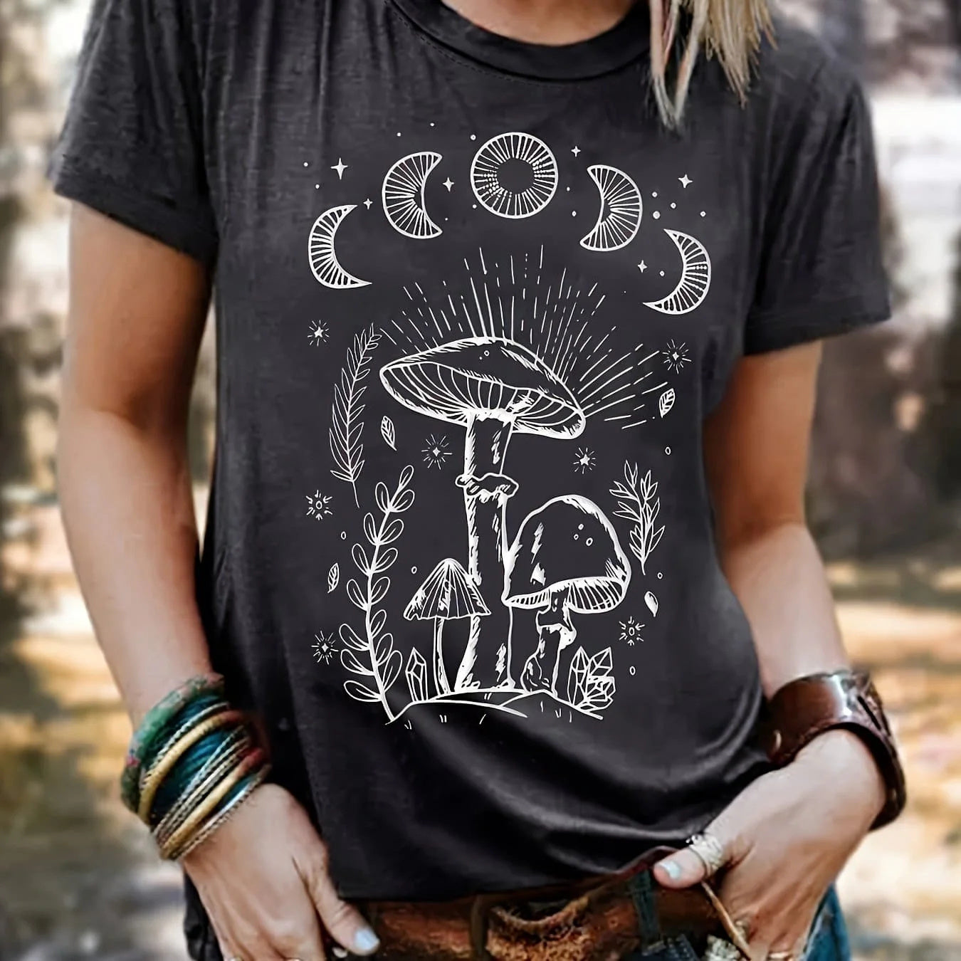 3D Printed T-shirt Women's Short Sleeve New - Chic Angle