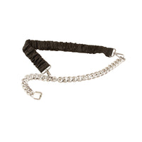 Street pats fashionable new lock head belt female chain splicing elastic waist with skirt waist seal versatile metal elastic tide