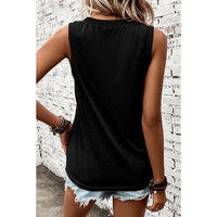 Leisure Loose Outer Wear Sleeveless Top - Chic Angle